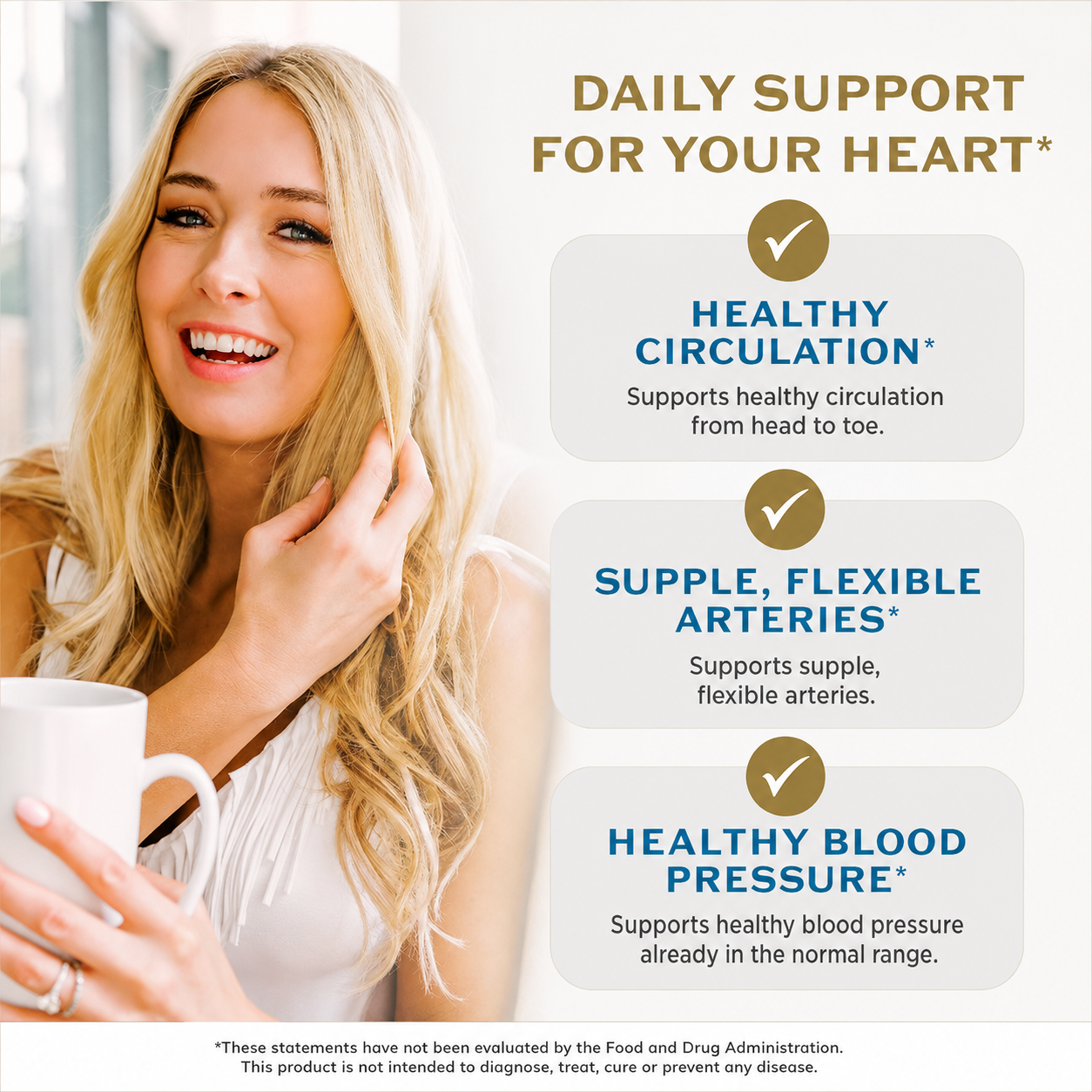 Cacao Bliss daily heart support: healthy circulation, supple and flexible arteries, and healthy blood pressure already in the normal range