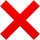 ❌